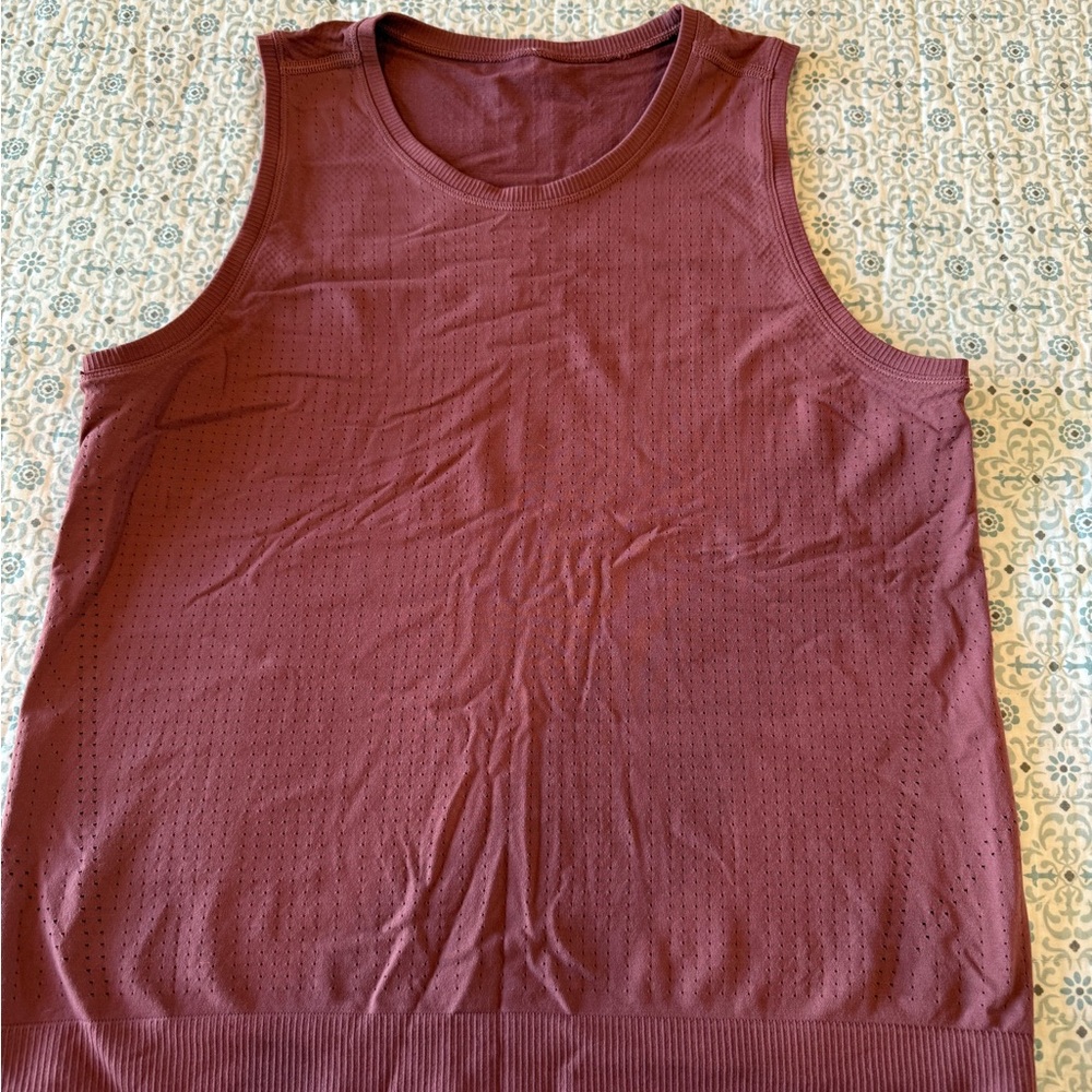 Athleta In Motion Seamless Tank Top Dusty Rose